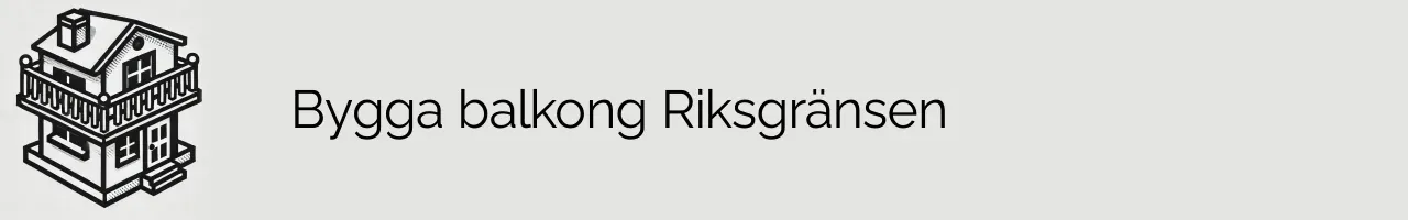 Bygga balkong Riksgränsen